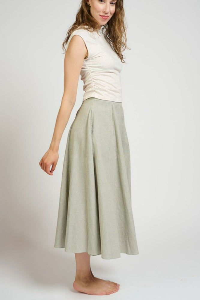 Mata Traders Ruched Top in Tree Rings Shell