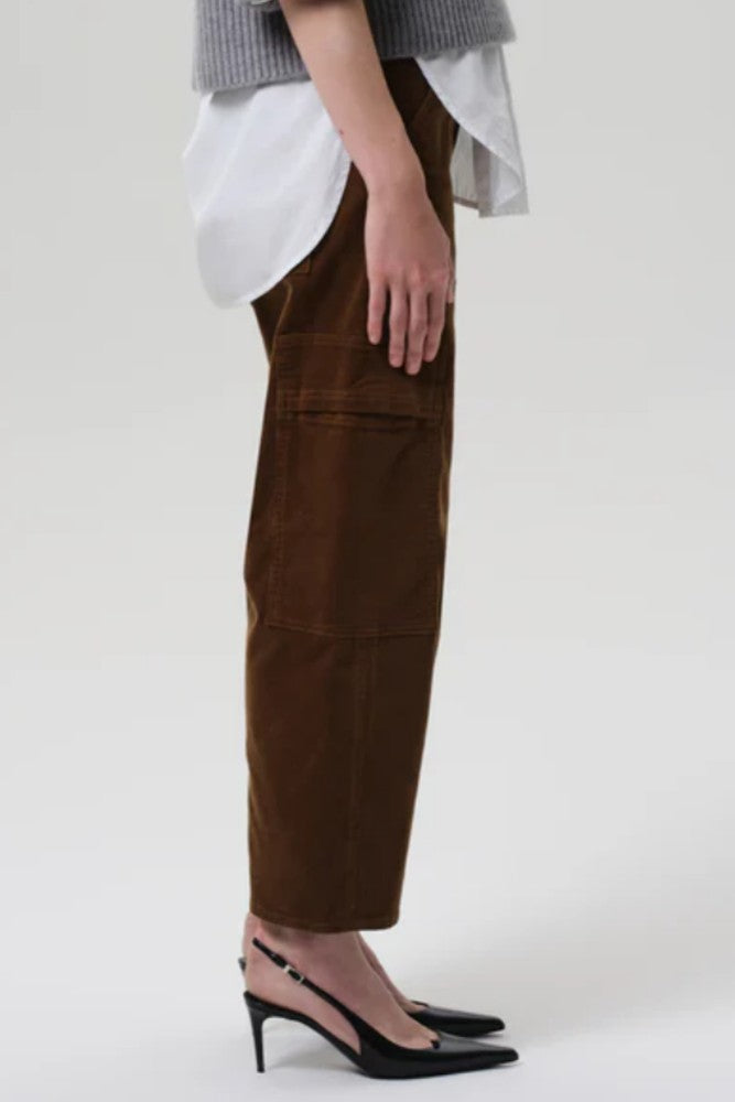 Citizens of Humanity Marcelle Low Slung Cargo in Corduroy Manuka