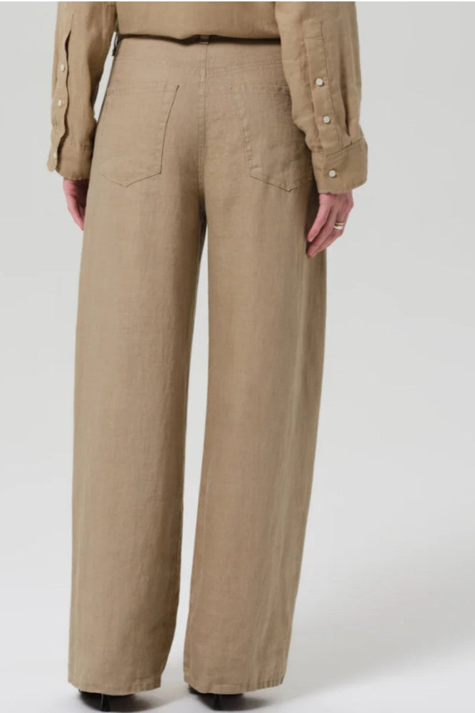 Citizens of Humanity Brynn Drawstring Trouser in Linen Gobi