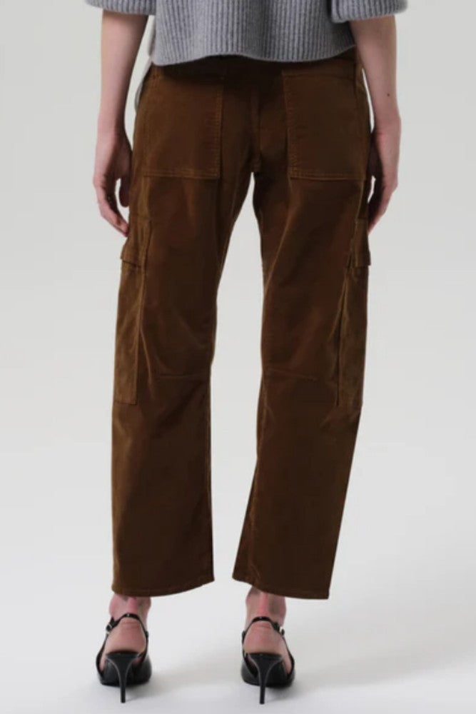 Citizens of Humanity Marcelle Low Slung Cargo in Corduroy Manuka