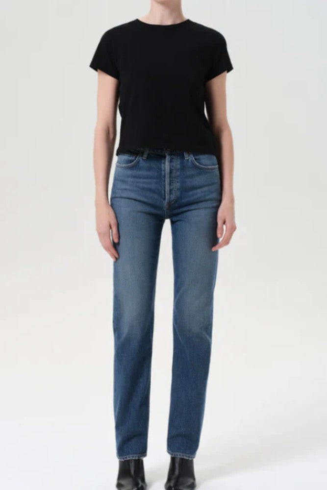 AGOLDE 90's Pinch Waist Long in Overcast