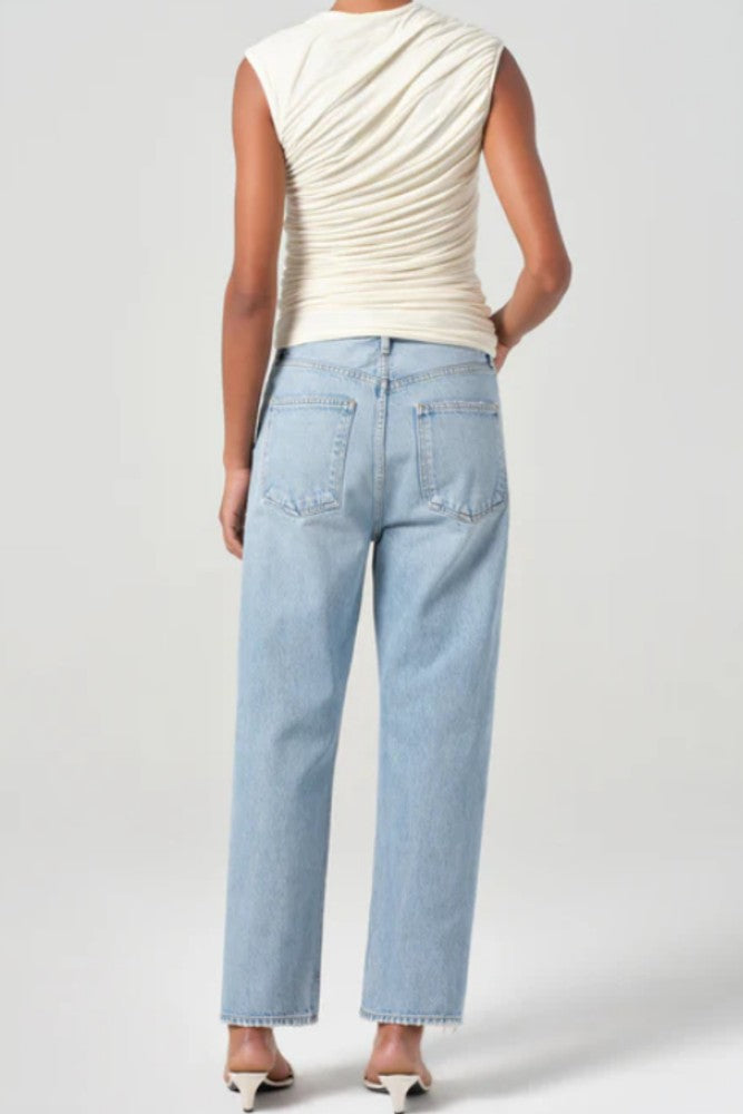 AGOLDE 90's Crop Mid Rise Loose Straight in Force