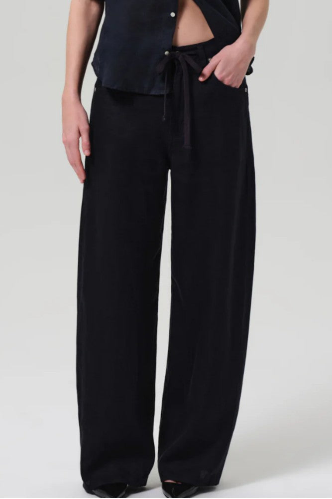 Citizens of Humanity Brynn Drawstring Trouser in Linen True Navy