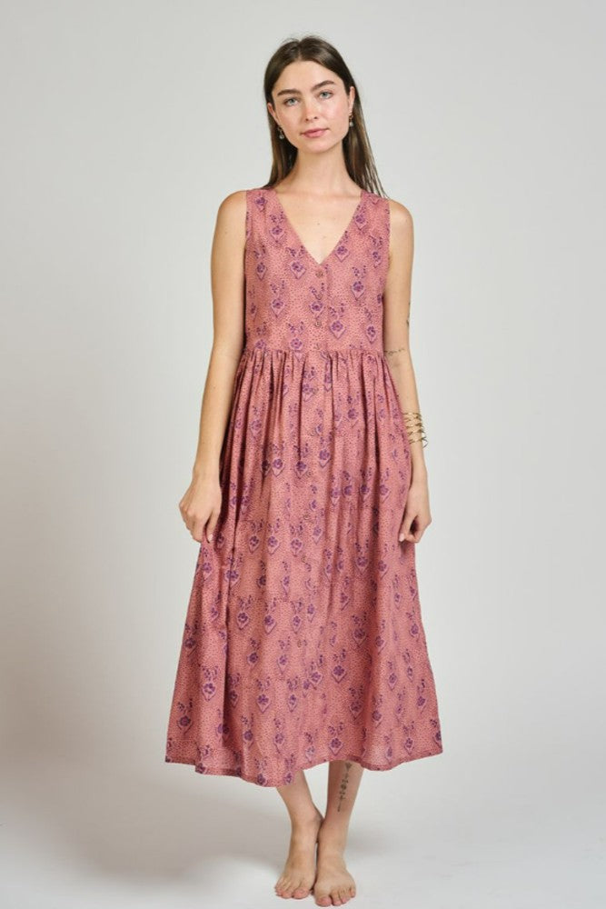 mata traders maxi dress Cheri Maxi Dress Matisse Navy - Fair Trade Dresses