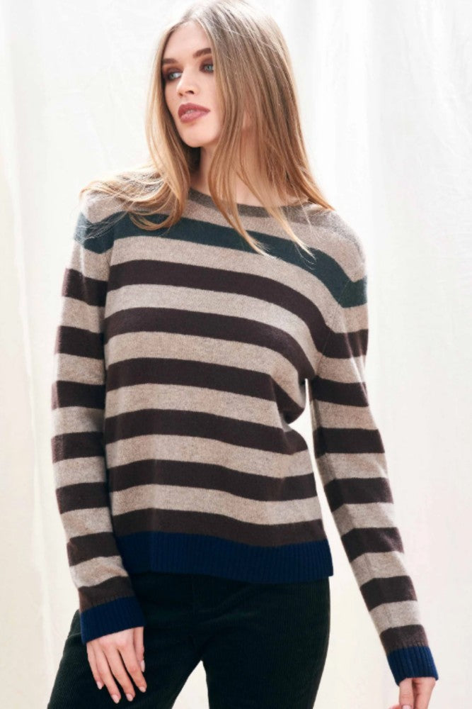 Jumper 1234 Gradient Stripe Crew Browns