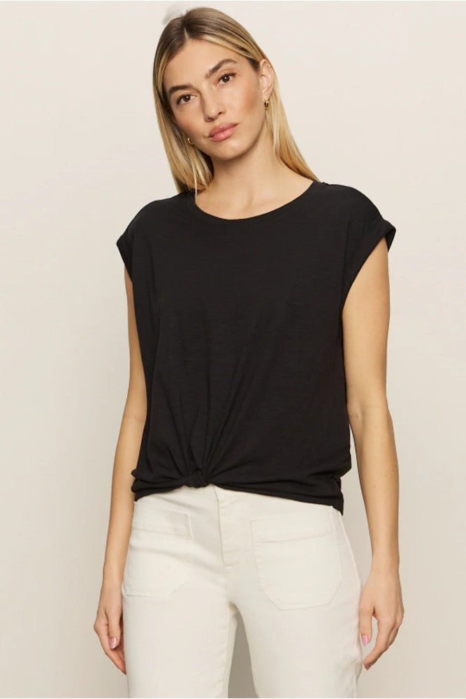 Sanctuary Knotted Muscle Tee Black