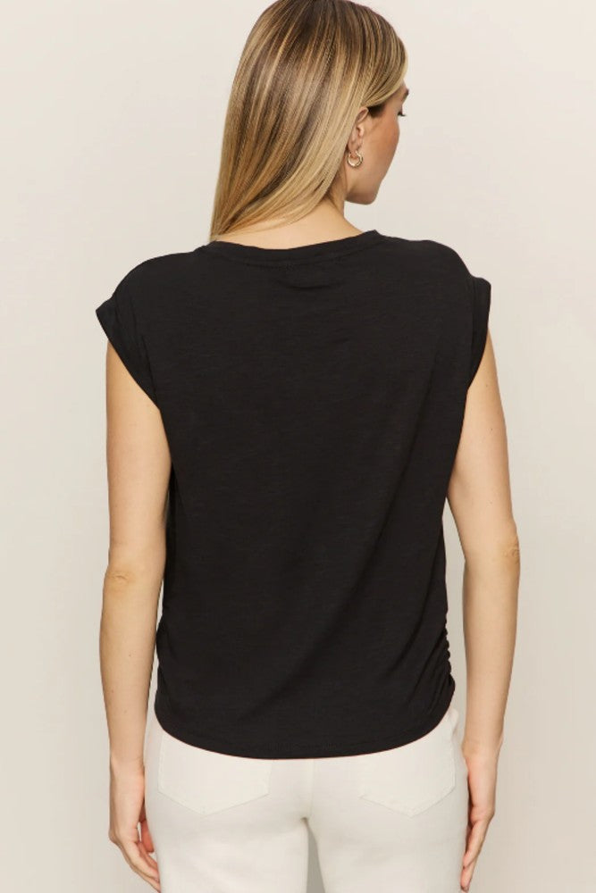 Sanctuary Knotted Muscle Tee Black