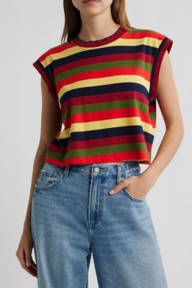 THE GREAT. The Boxy Crew in Playa Stripe