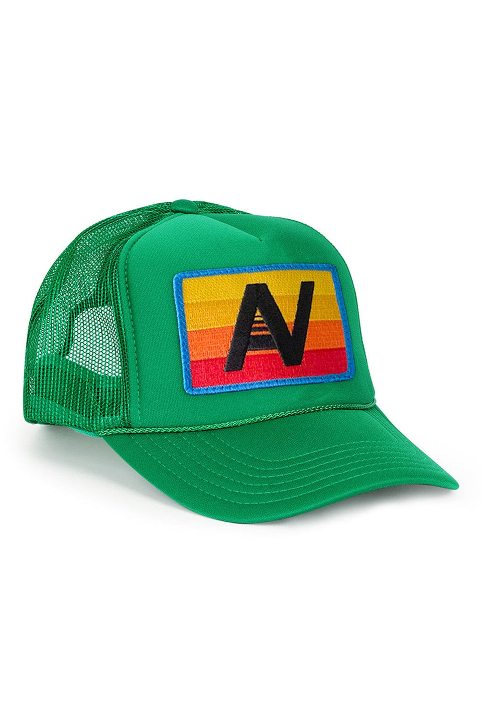 Aviator Nation Logo Rainbow Vintage Low Rise Trucker
