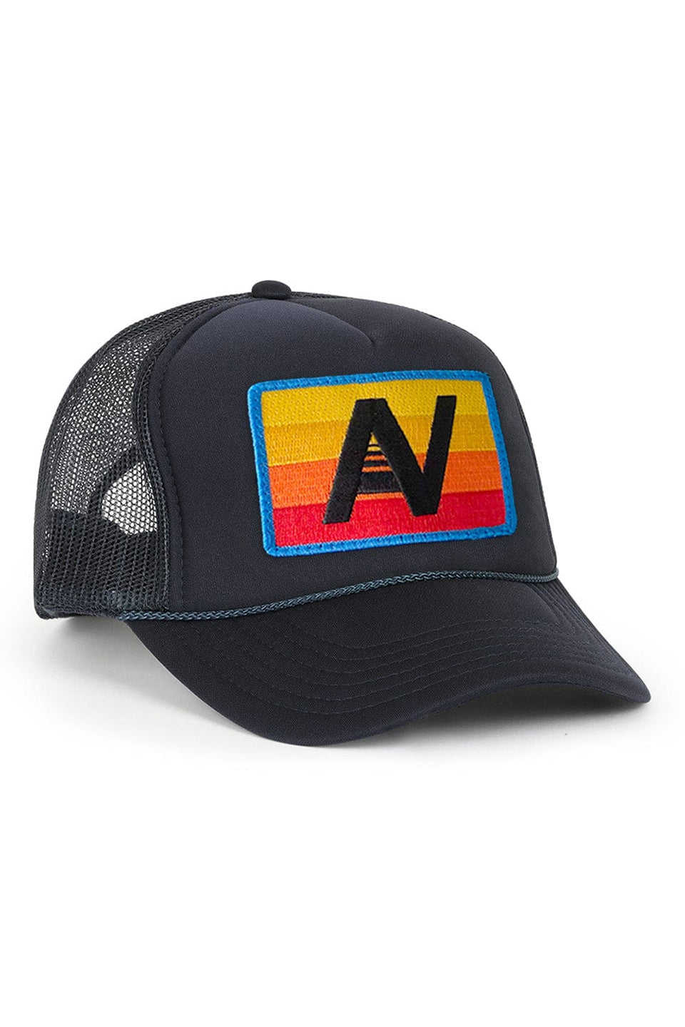 Aviator Nation Logo Rainbow Vintage Low Rise Trucker