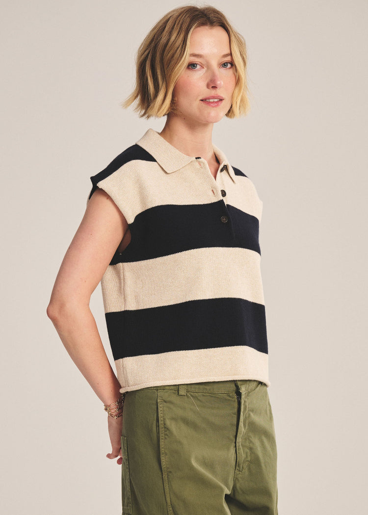 Velvet by Graham & Spencer Zoella Top Oat navy