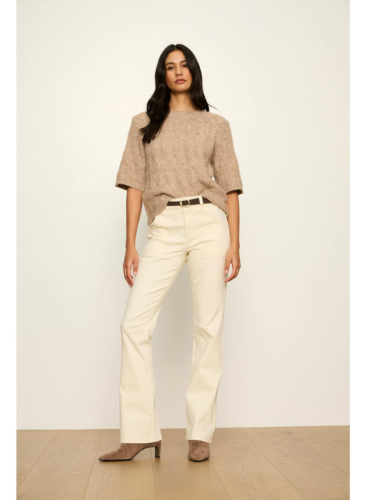 Sanctuary Pointelle Sweater Tee