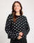 Splendid Lolly Heart Sweater Black Snow Heather