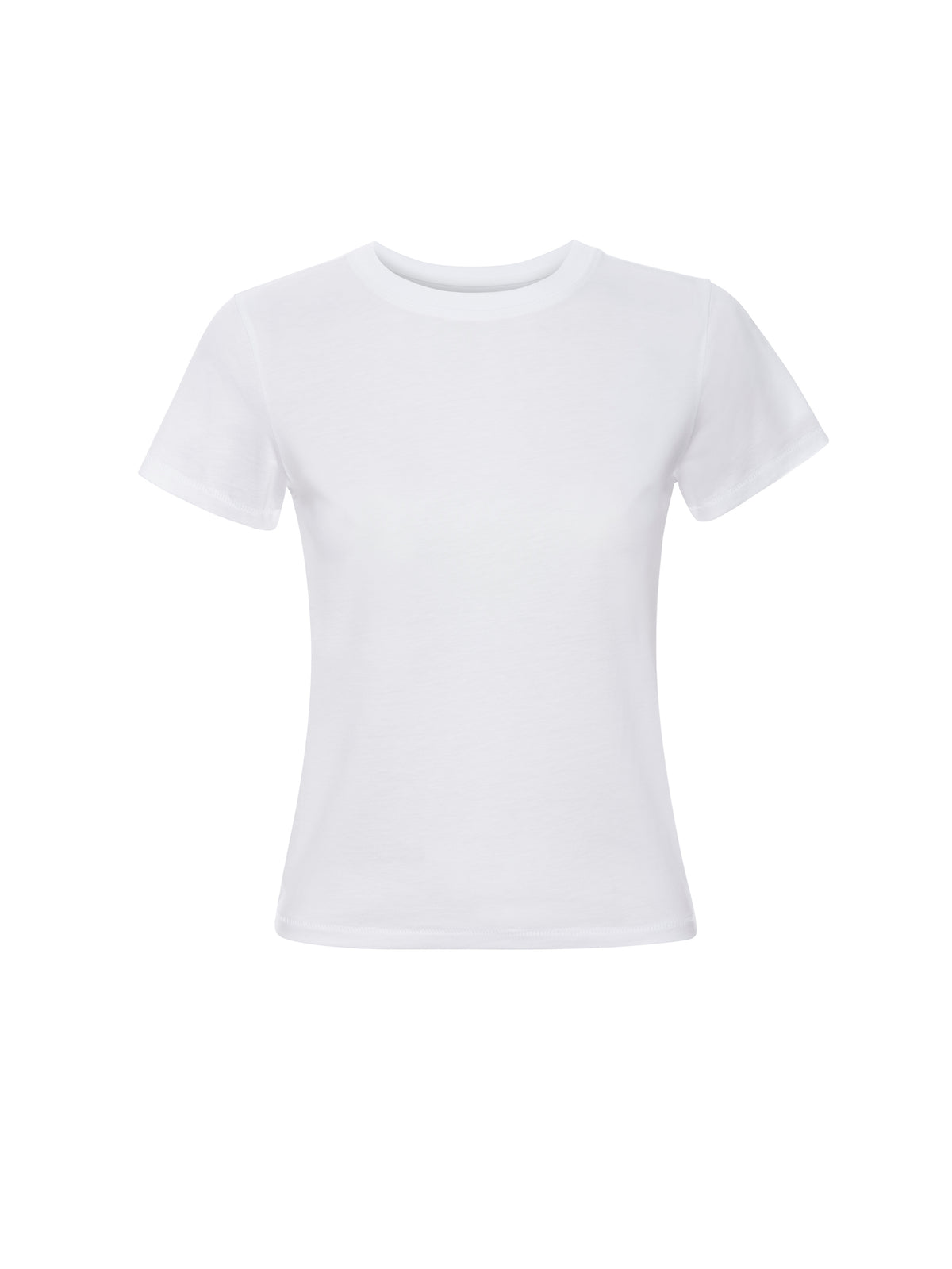 FRAME Fitted Crew Tee White