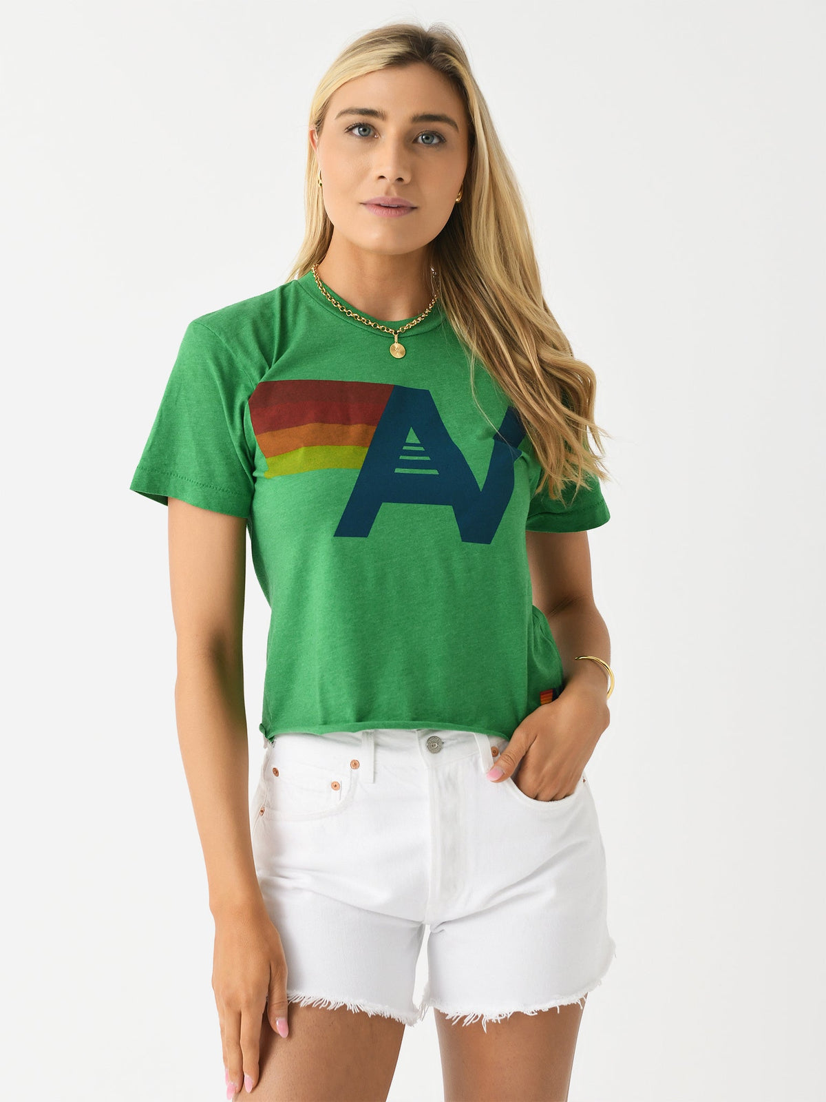 Aviator Nation - Logo Boyfriend Tee Kelly Green