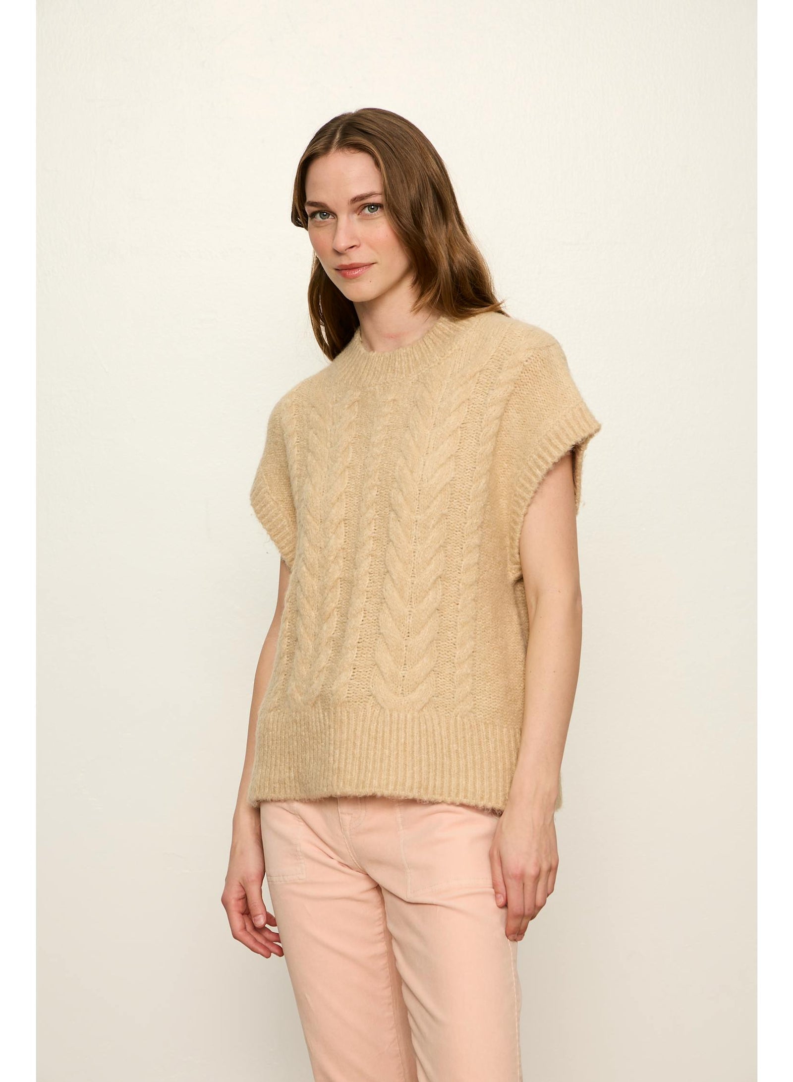 Sanctuary Cable Sweater Shell