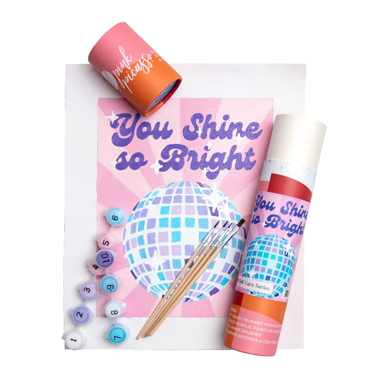 Pink Picasso Kits Paint By Number Kits Assorted You Shine So Bright