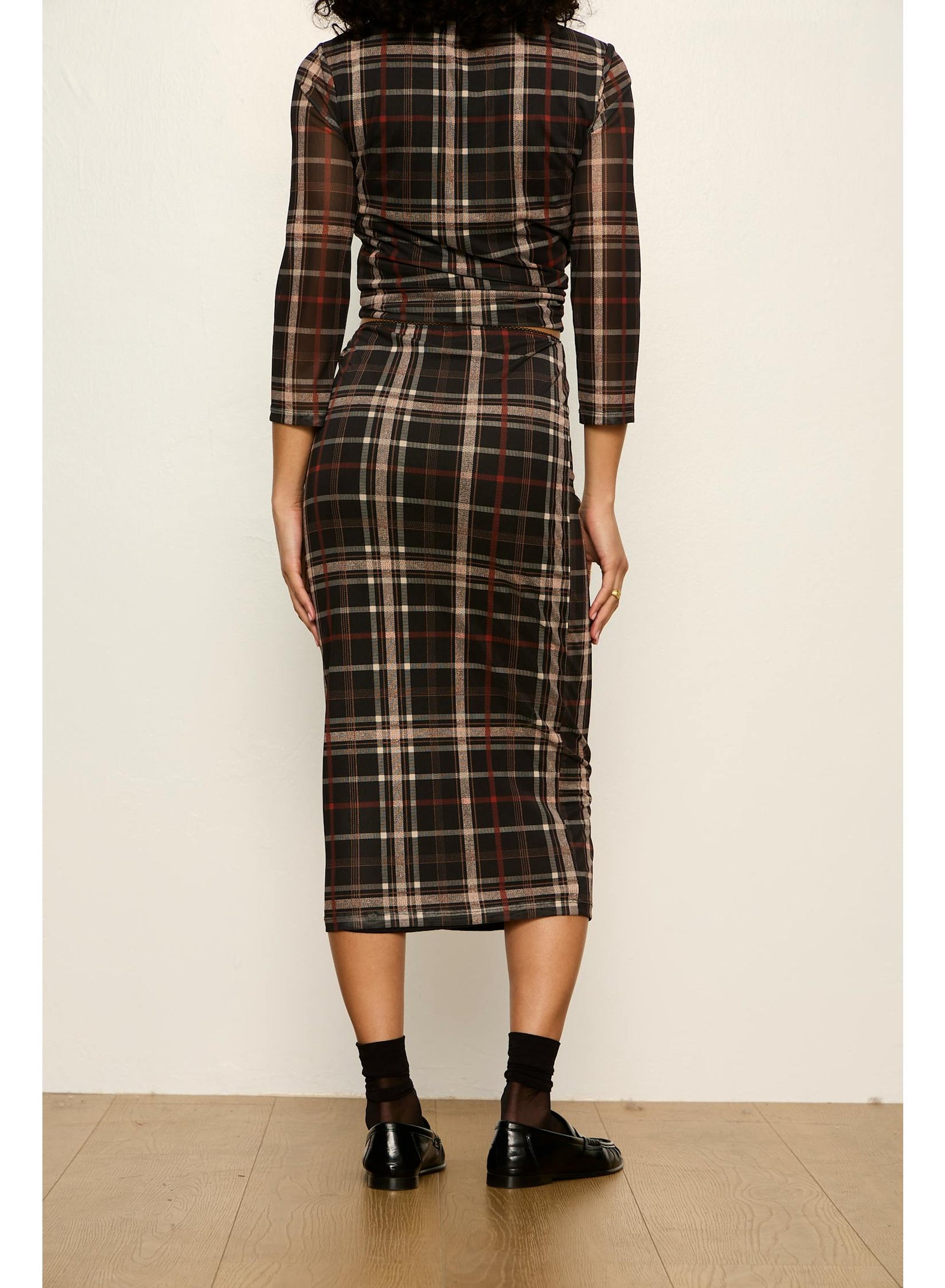Sanctuary Fall Mesh Midi Skirt