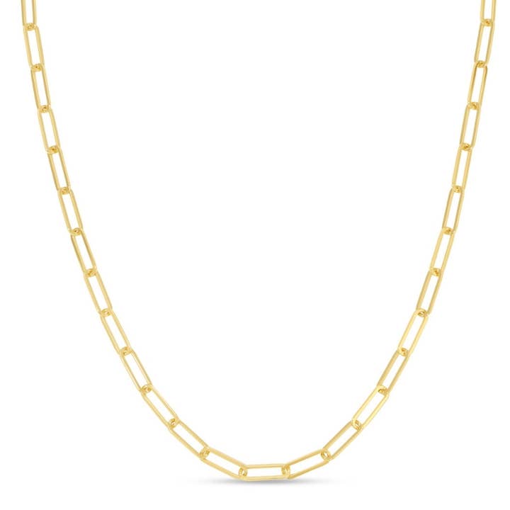 Splendid Iris Large Link Chain Necklace