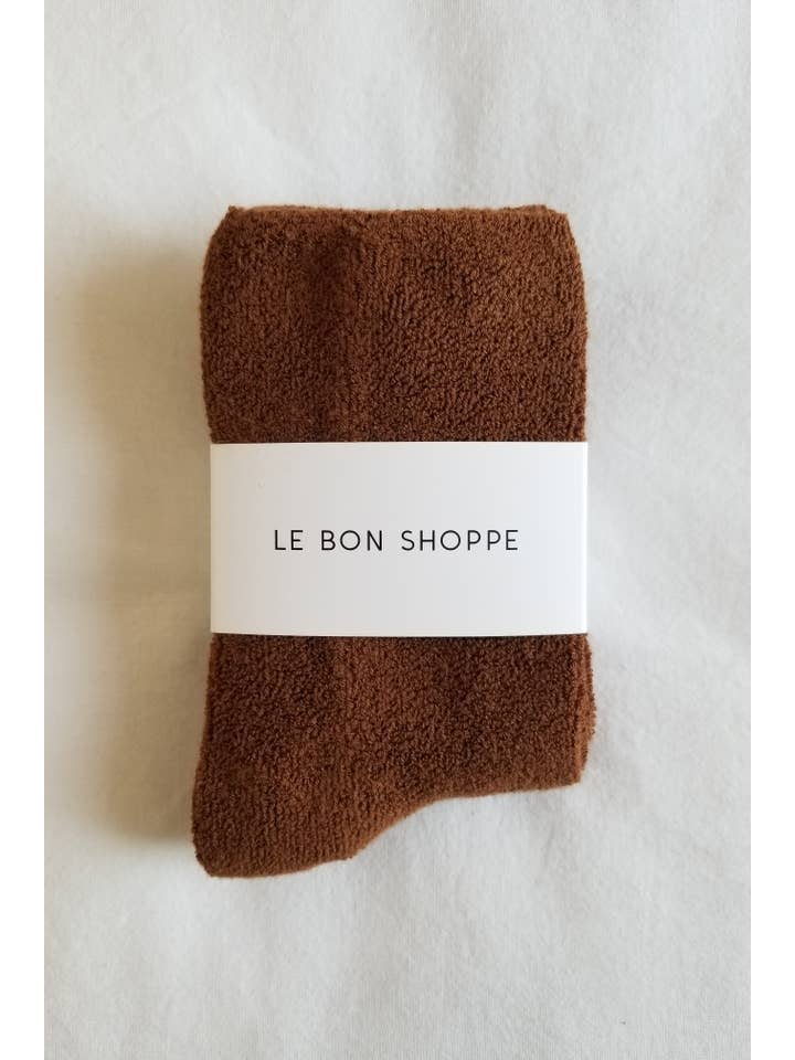 Le Bon Shoppe Cloud Socks Sepia
