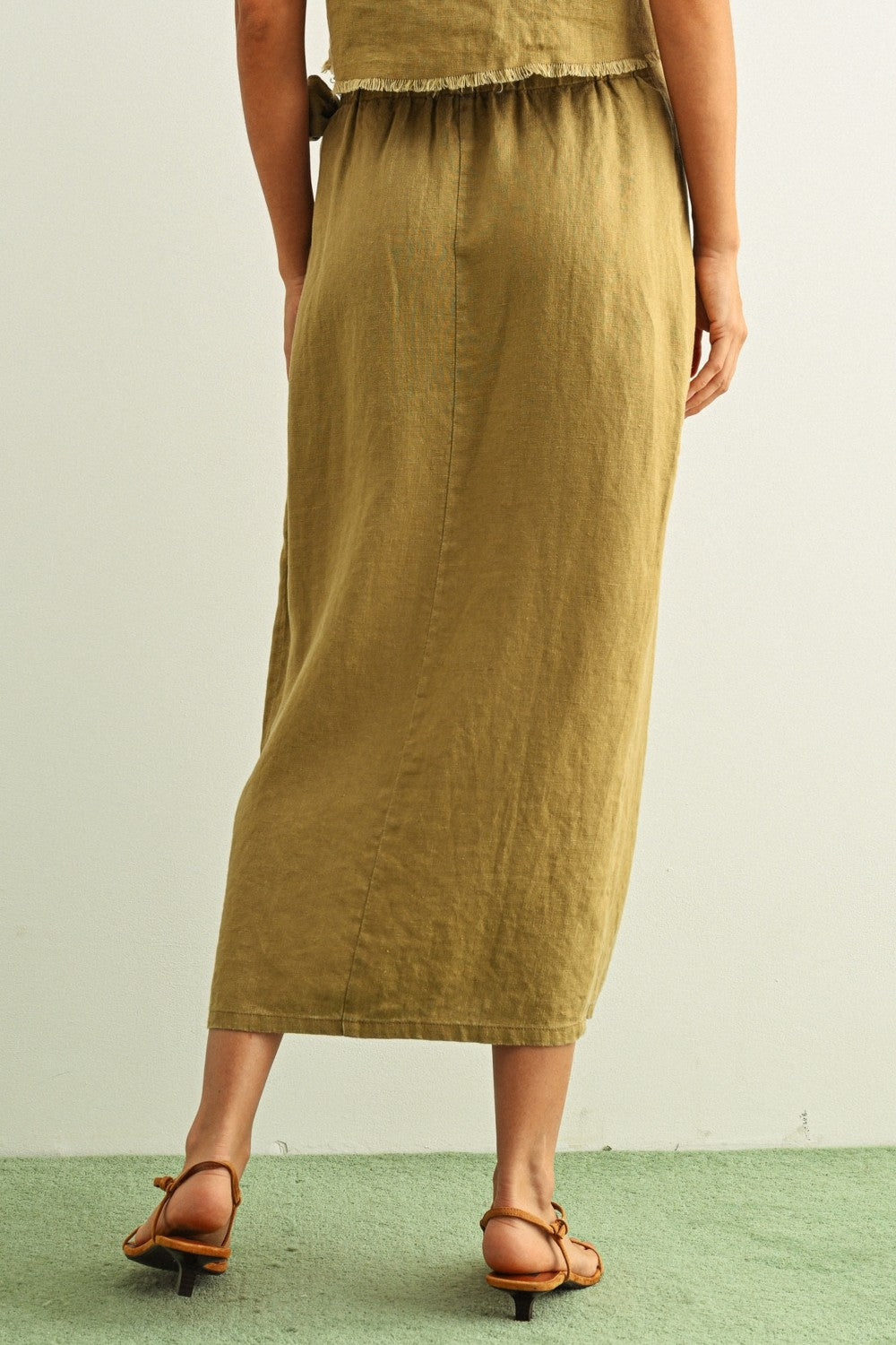 DEON Linen Wrap Skirt