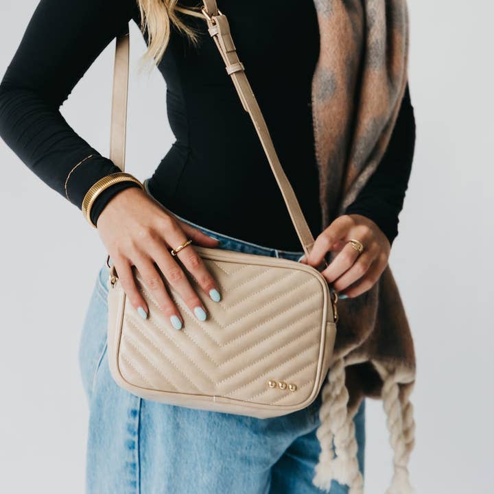 Pretty Simple Coco Quilted Camera Crossbody Bag