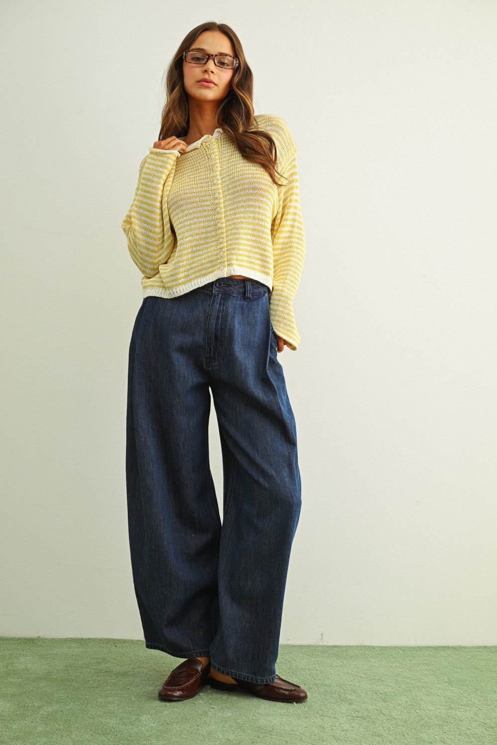 NYLAND Olliemae Striped Knit Cardigan