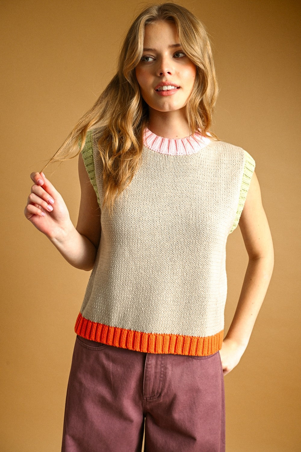 NYLAND Amiri Color Contrasted Sleeveless Knit - Adorn