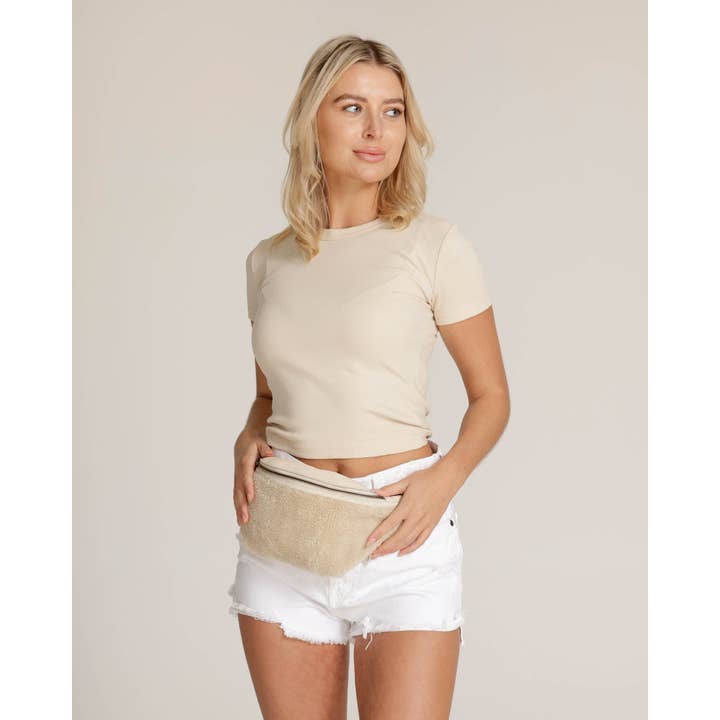 Amsterdam Heritage Maan Shearling Belt Bag
