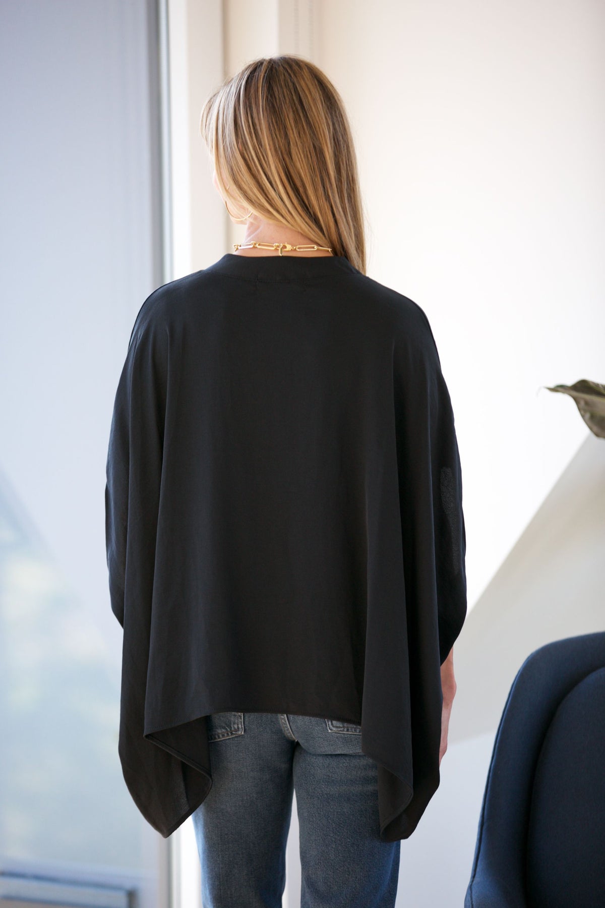 NYLAND Adelaide Double Notched Top Medium Grey