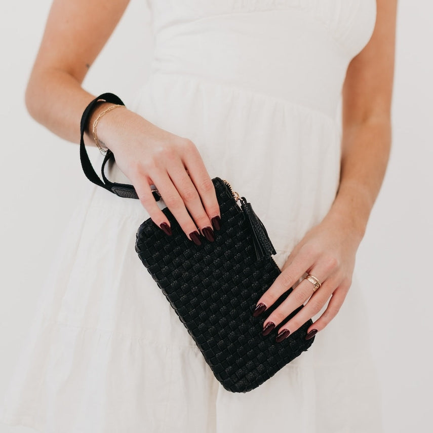 Pretty Simple Emma Woven Clutch Wristlet
