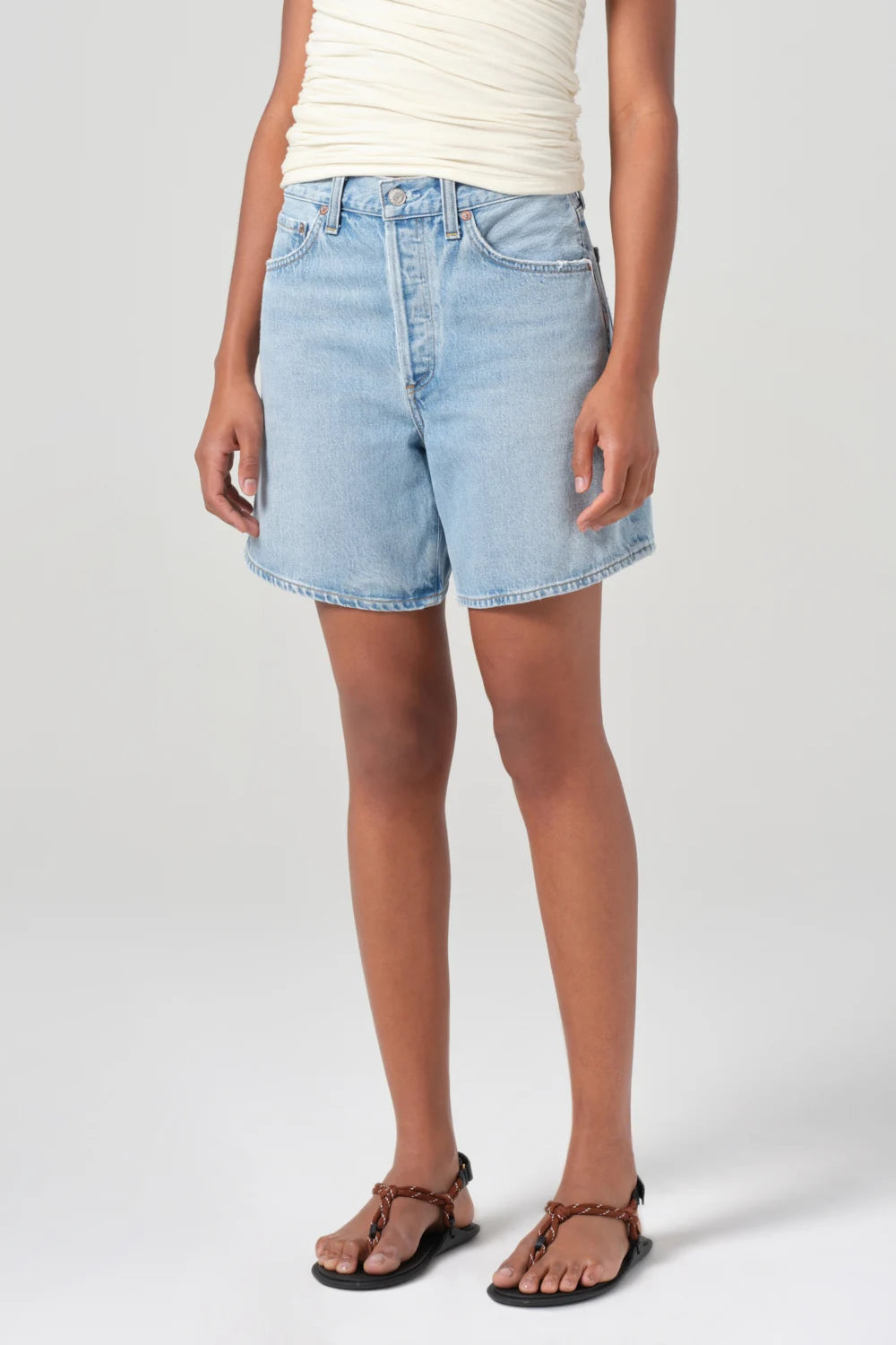 AGOLDE Dame Short in Coax