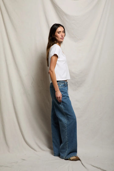 perfectwhitetee Alanis Recycled Cotton V-Neck Tee