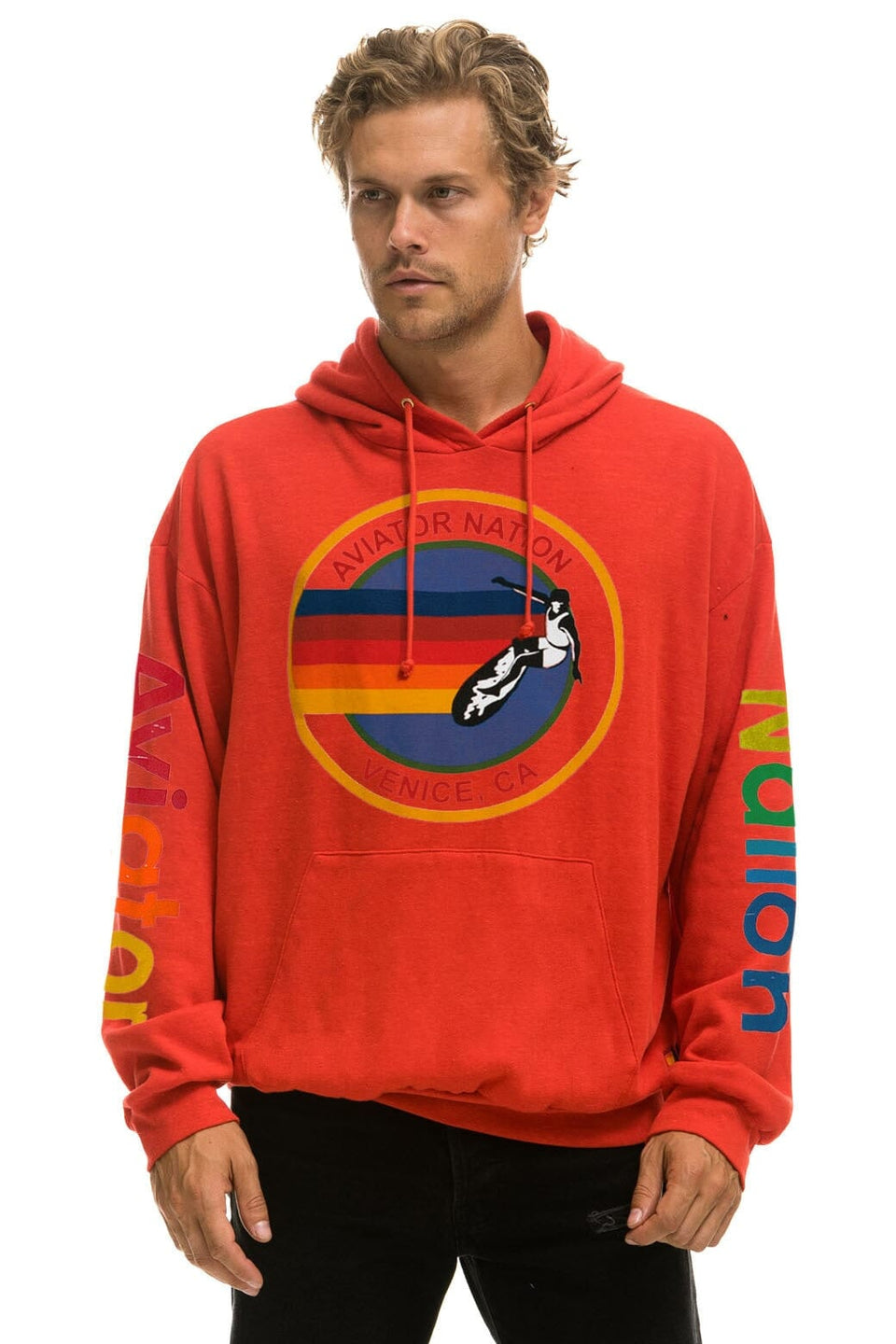 Aviator Nation - Relaxed Venice Pullover Hoodie Relaxed