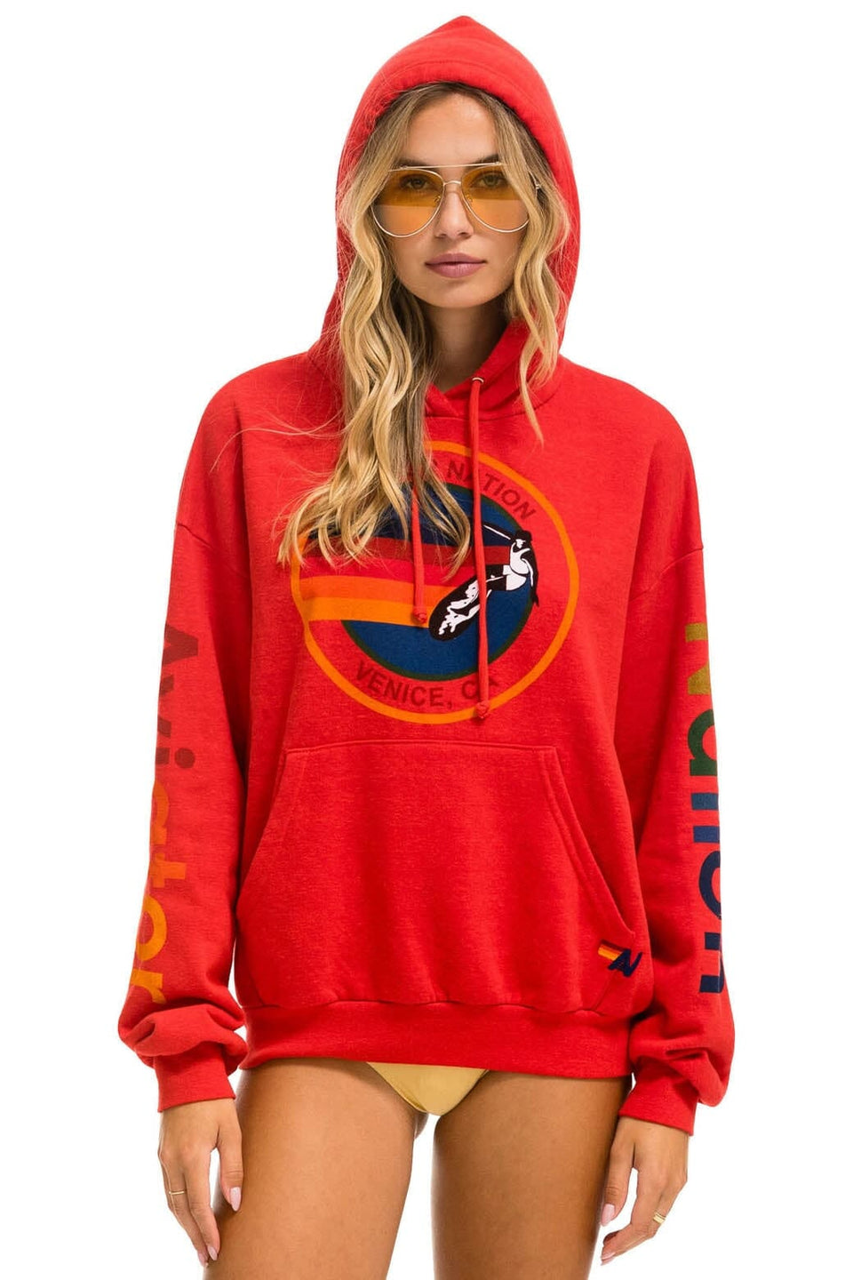 Aviator Nation - Relaxed Venice Pullover Hoodie Relaxed