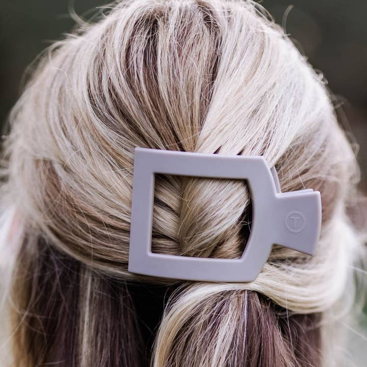 TELETIES Square Flat Hair Clip - Medium
