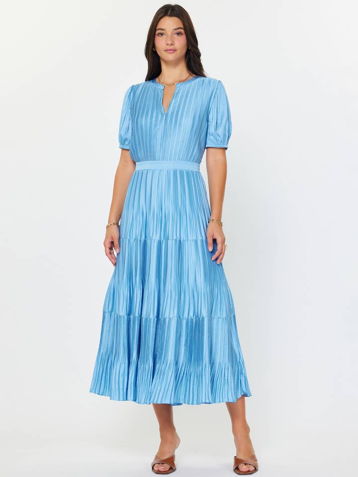 NYLAND Eliza Pleated Maxi Dress