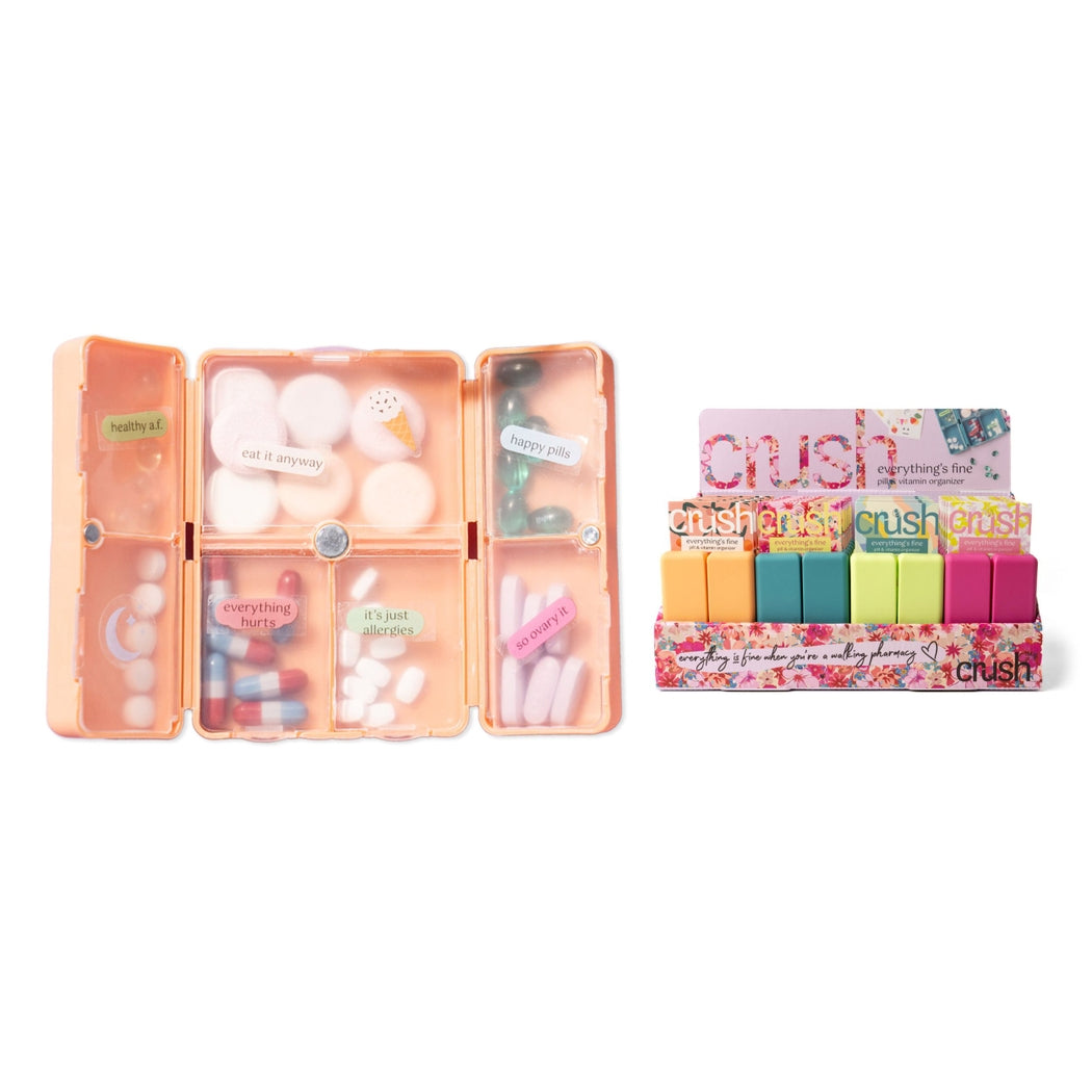 DM Merchandising Crush Everything's Fine Pill &amp; Vitamin Case