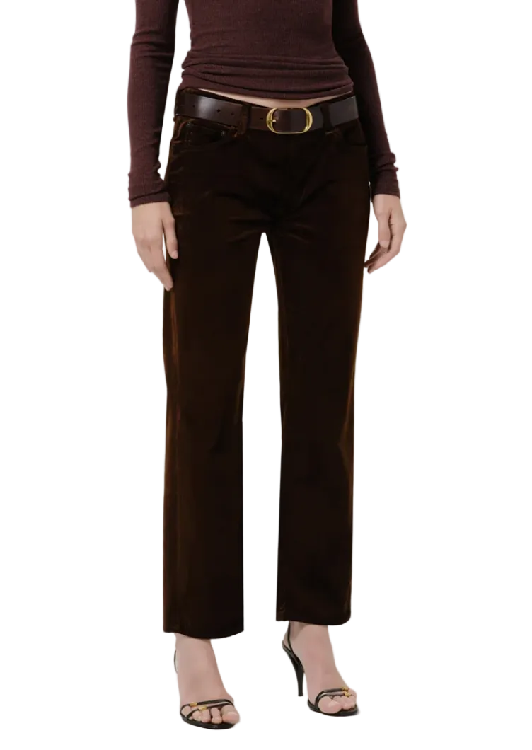 Citizens of Humanity Anissa Low Rise Straight in Velvet Caramel