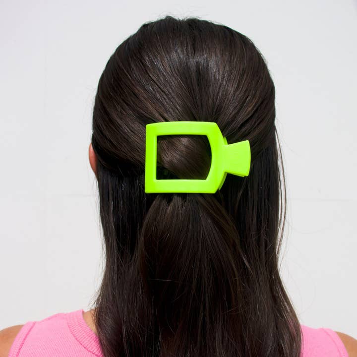 TELETIES Square Flat Hair Clip - Small