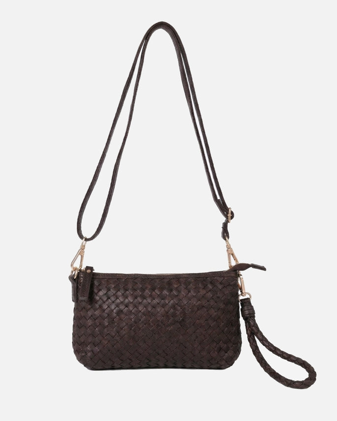 Amsterdam Heritage Fabrie | Woven Leather Crossbody Bag