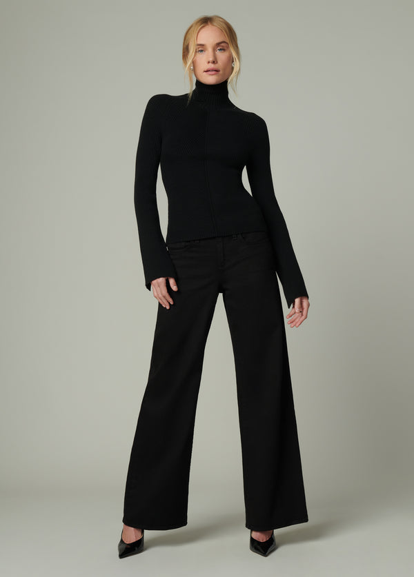 JOE&#39;S JEANS The Lou Lou Low Rise Wide Leg in Black