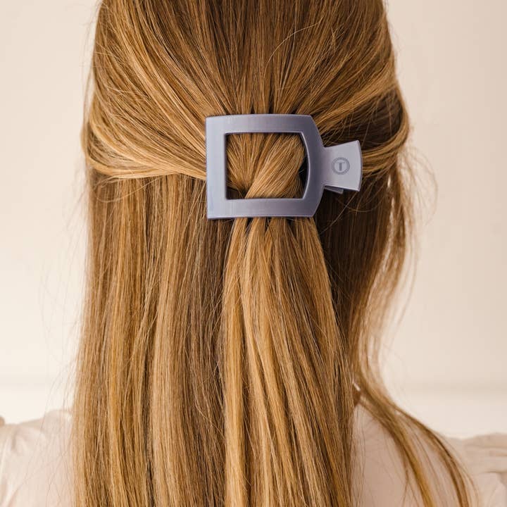 TELETIES Square Flat Hair Clip - Small