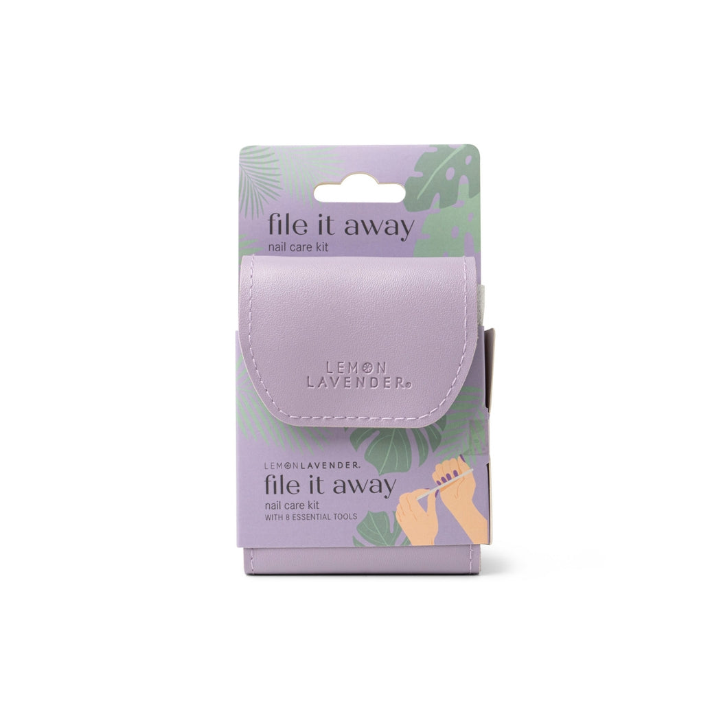 DM Merchandising Lemon Lavender File It Away Nail Care Kit Lilac