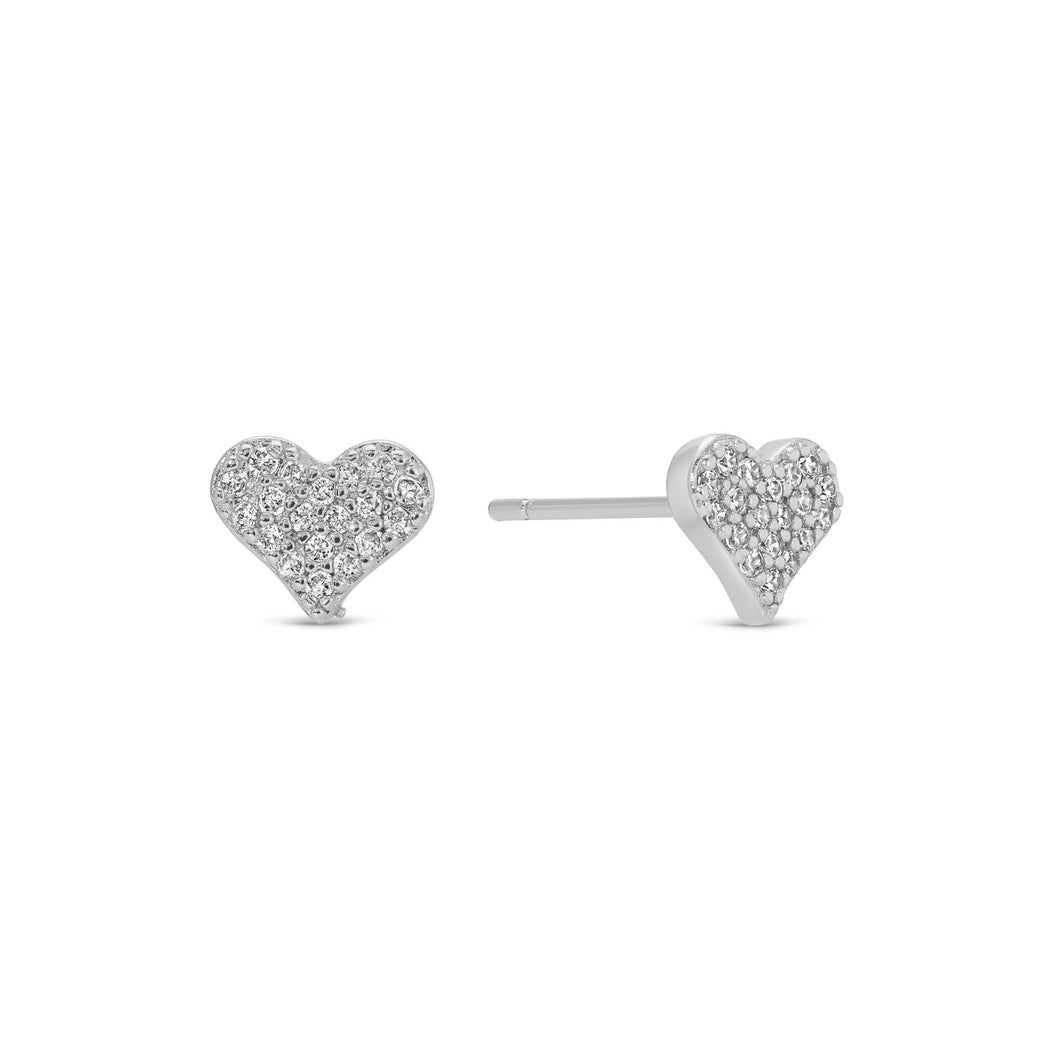 Splendid Iris Heart Velvet Stud Gift Set