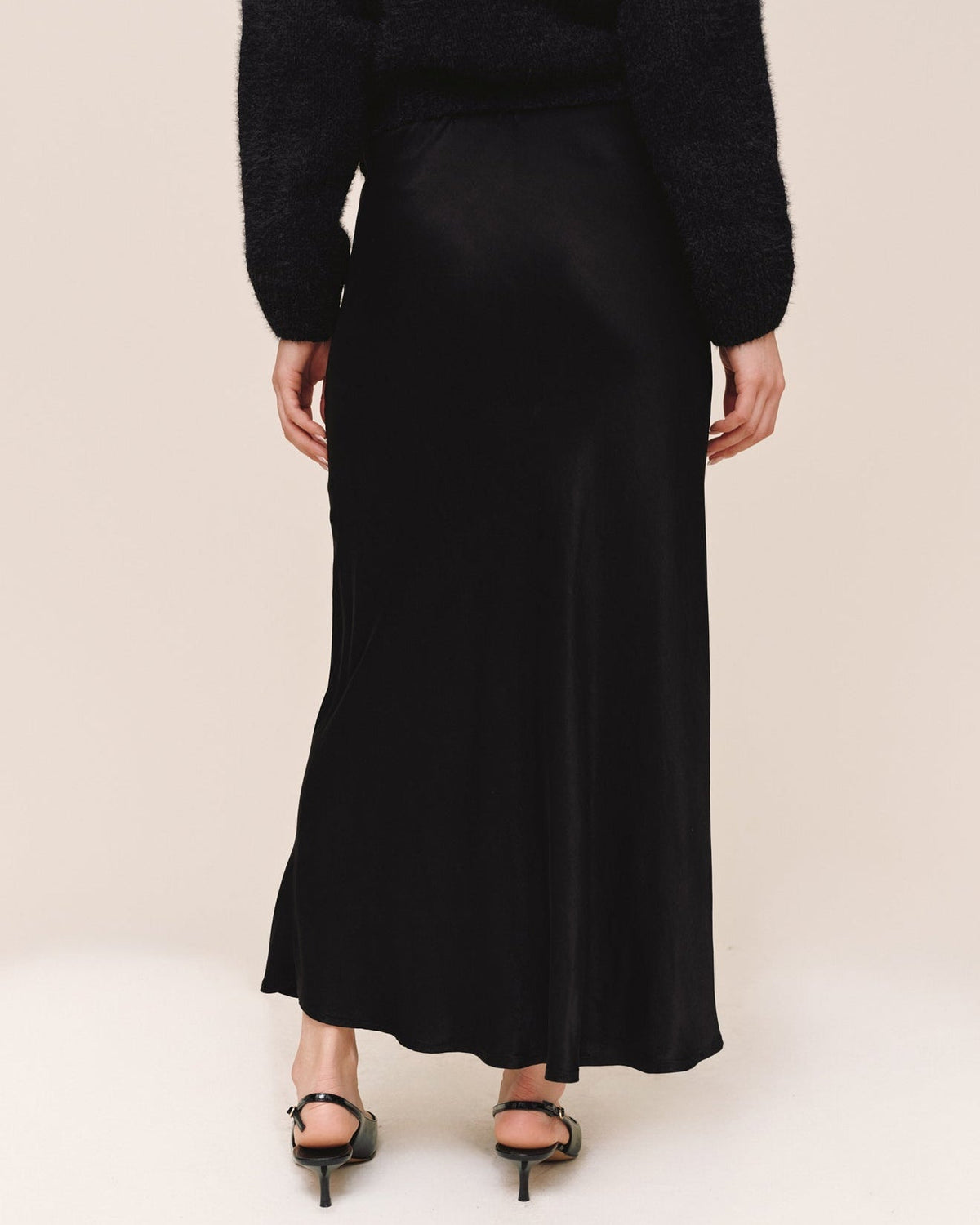 Bella Dahl Bias Maxi Skirt in Black