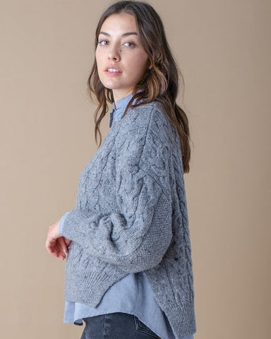 Margaret O'Leary Elimear Pullover Charcoal