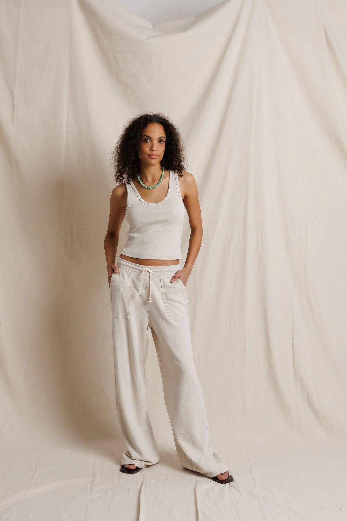 perfectwhitetee Noa Pocket Pant with Drawcord