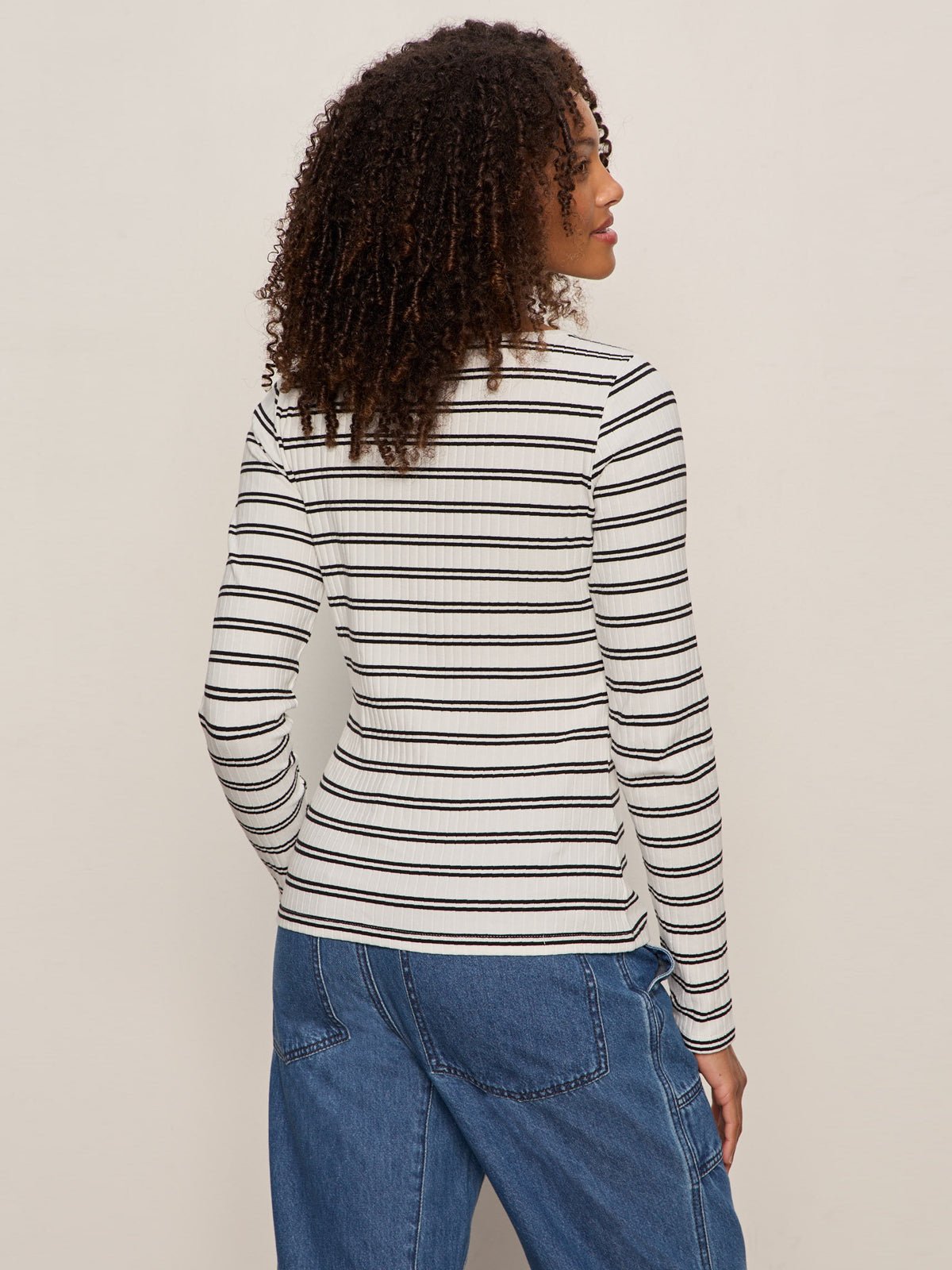 Sanctuary Button Front Ribbed Top