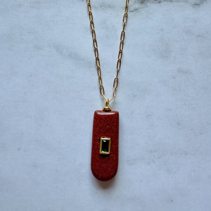 Jessica Matrasko Boheme Gemstone Pendant Necklace